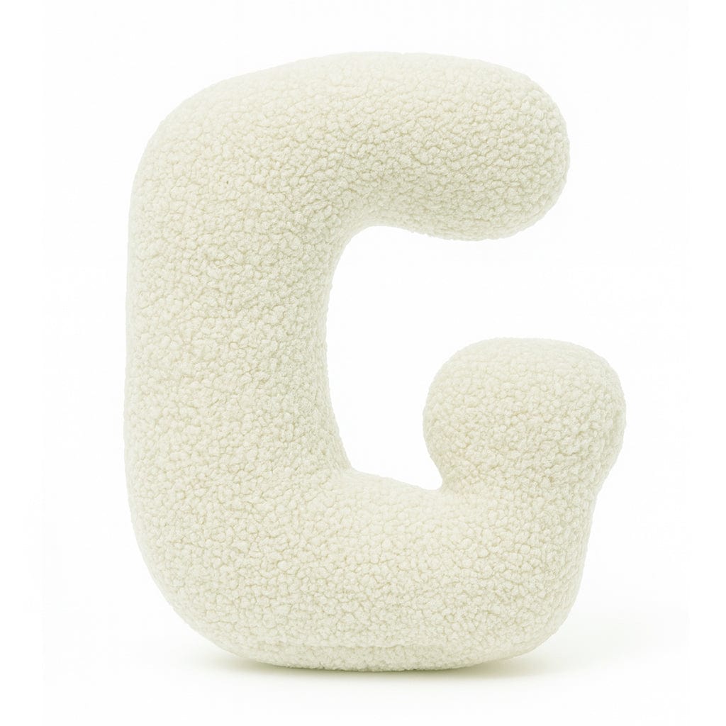 Alphabet Letter Pillow – Cream | Bearly