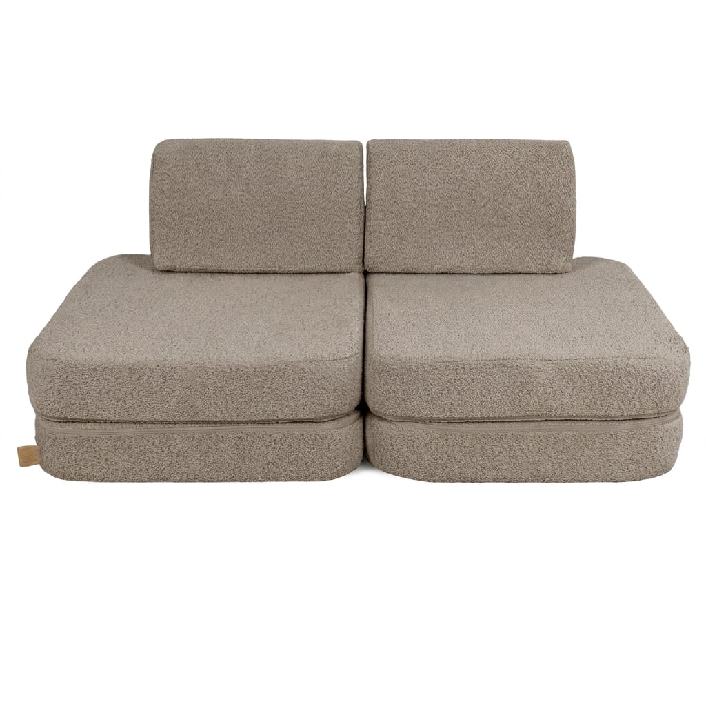 Boucle Sofa Basic – Modular Kids Play Sofa Bed | 4 Pieces