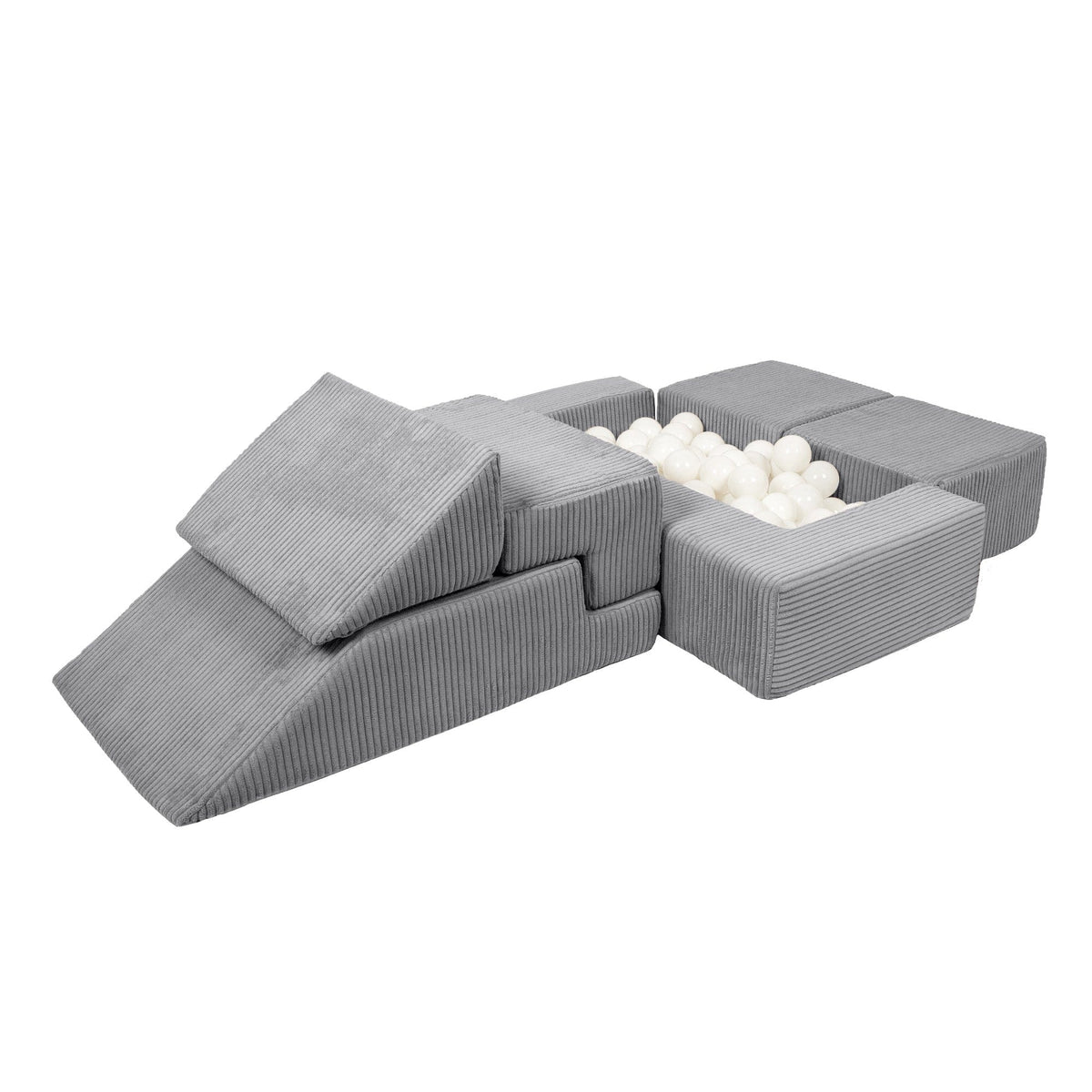MeowBaby Aesthetic Kids Play Sofa Bricks - Modular Play Couch | 6 Pieces