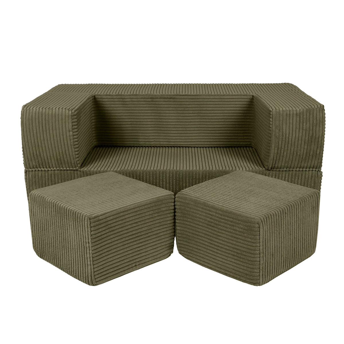 Aesthetic Kids Play Sofa Cube - Modular Play Couch | 4 Pieces