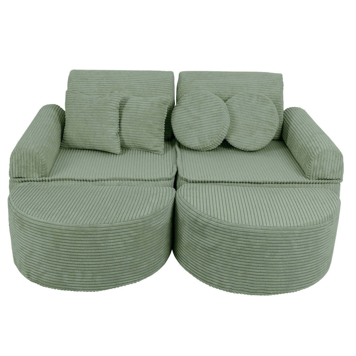 MeowBaby Aesthetic Kids Play Sofa Max – Modular Play Couch | 14 Pieces