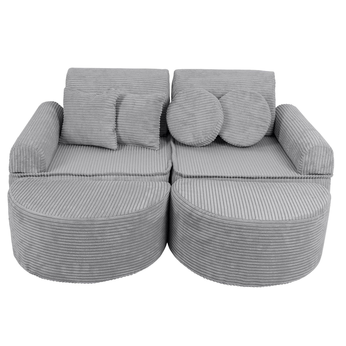 MeowBaby Aesthetic Kids Play Sofa Max – Modular Play Couch | 14 Pieces