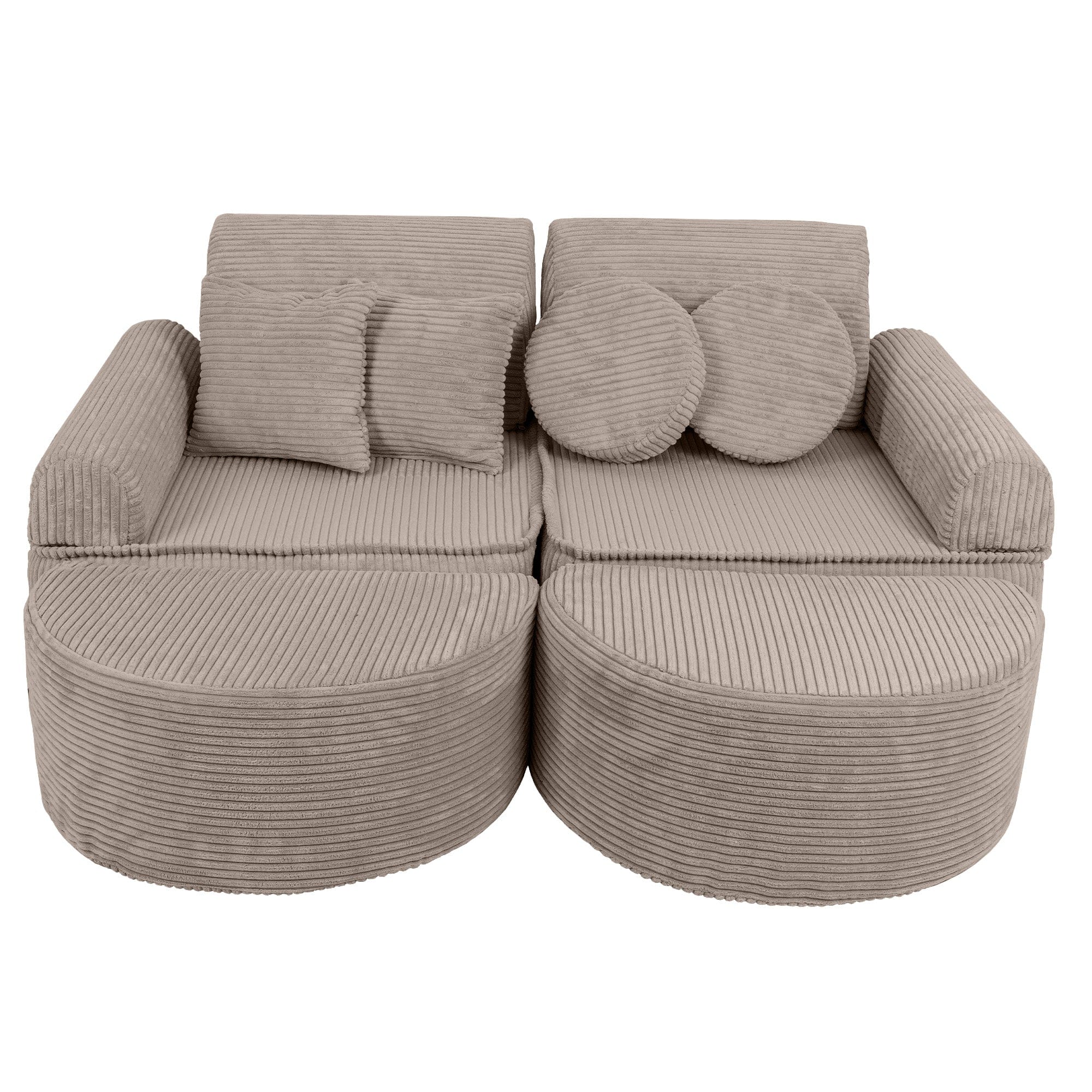 MeowBaby Aesthetic Kids Play Sofa Max – Modular Play Couch | 14 Pieces