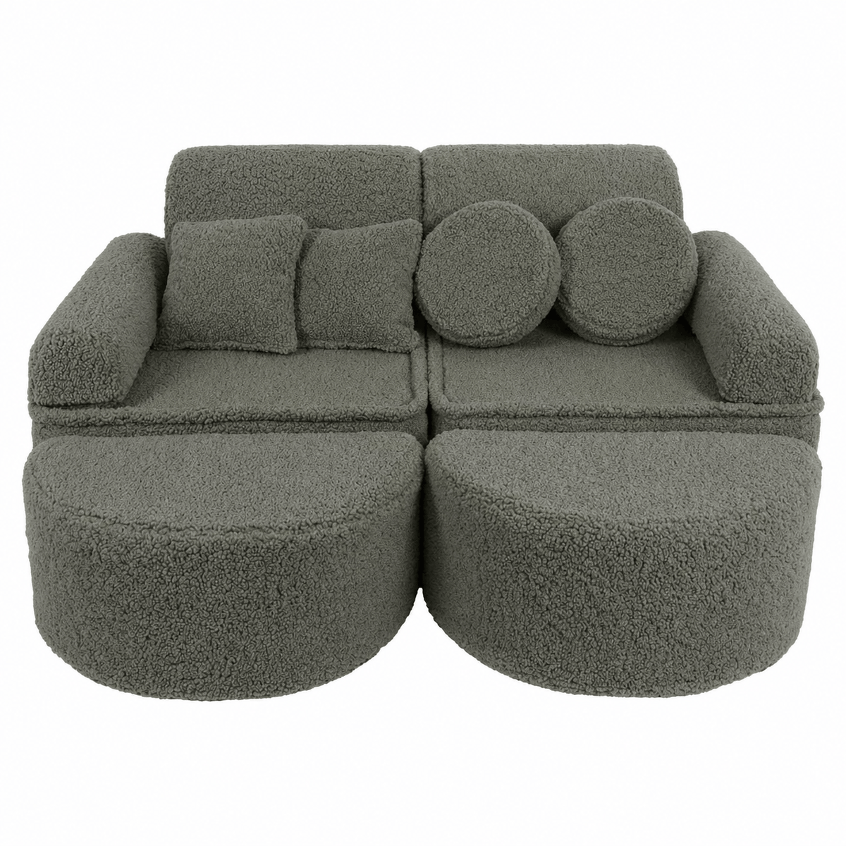 MeowBaby Bearly Play Sofa Max – Modular Kids Play Couch | 14 Pieces