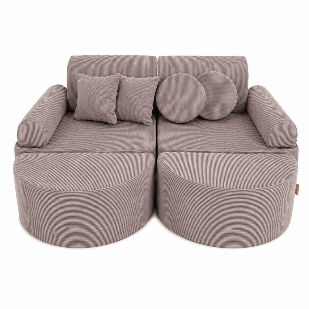 MeowBaby Slimcord Kids Play Sofa Max | Modular Play Sofa for Children | 14 Pieces