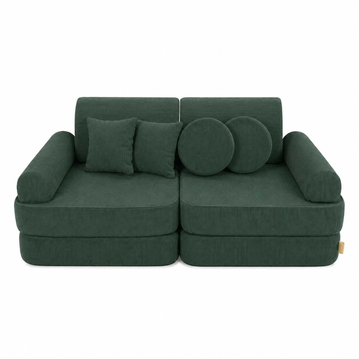 MeowBaby Slimcord Kids Play Sofa Plus | Modular Kids Play Sofa Bed | 12 Pieces