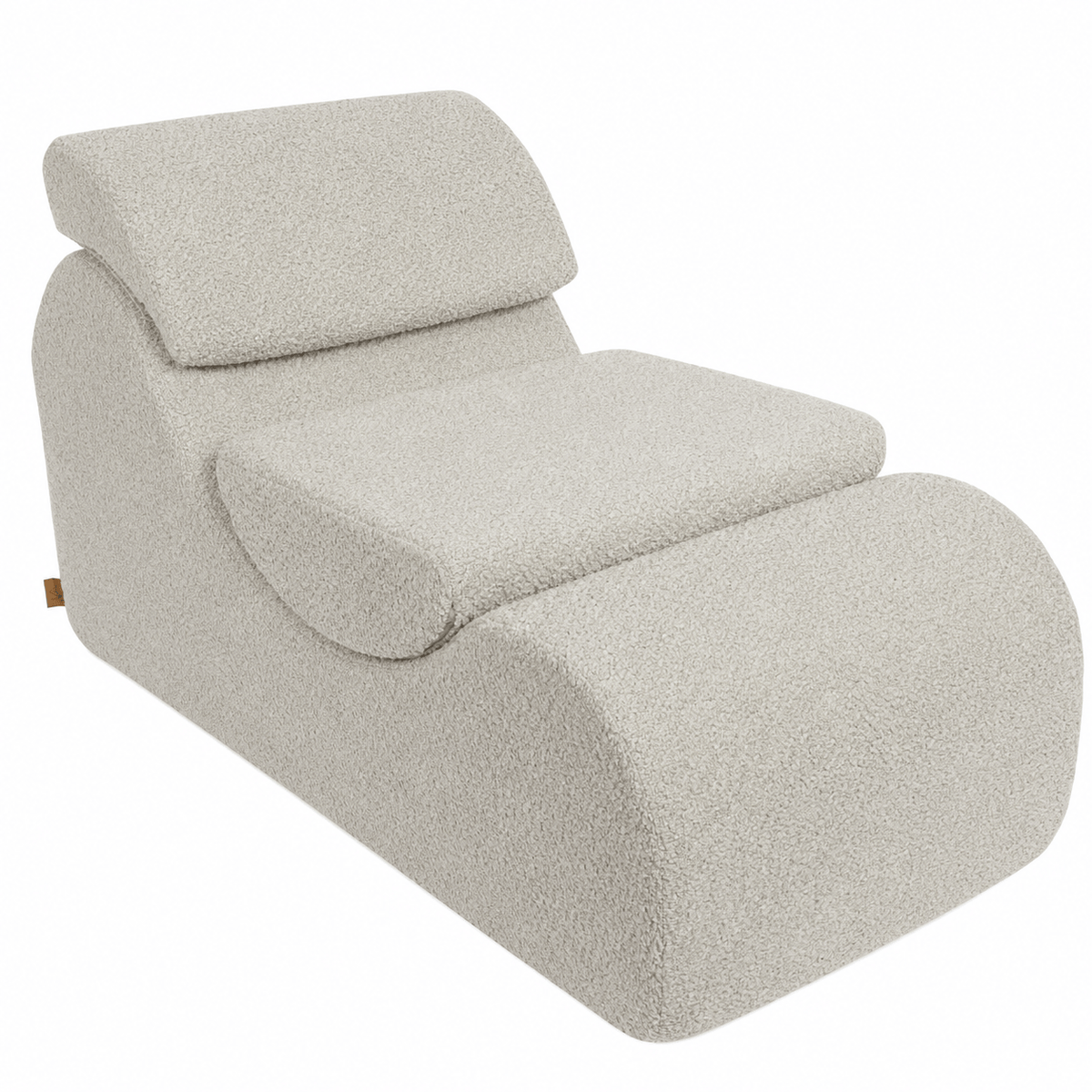 Boucle Wave Lounger - Comfy Toddler Foam Filled Chair