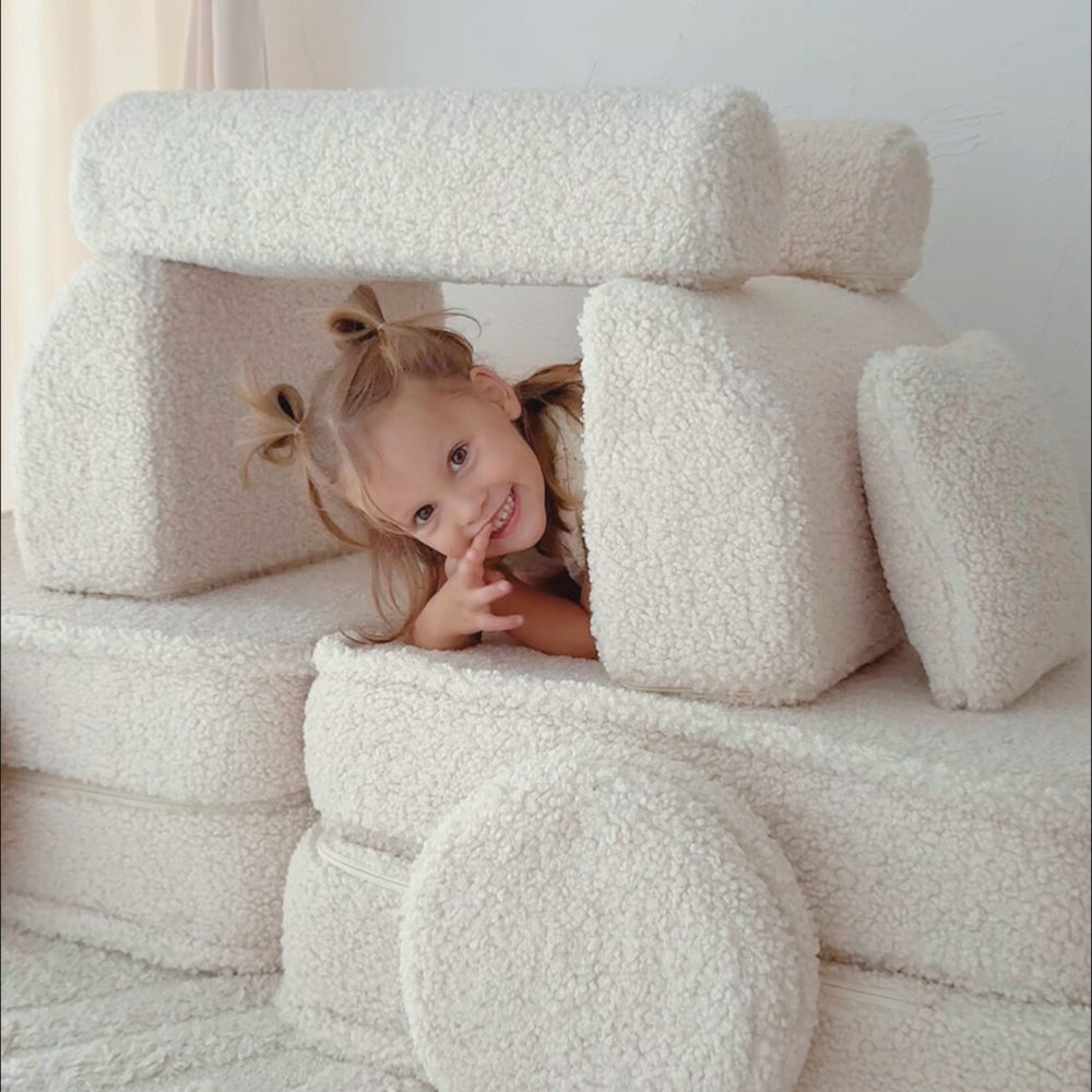 MeowBaby Bearly Play Sofa Plus – Kids Modular Play Couch | 12 Pieces