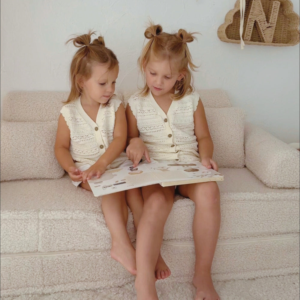 MeowBaby Bearly Play Sofa Plus – Kids Modular Play Couch | 12 Pieces