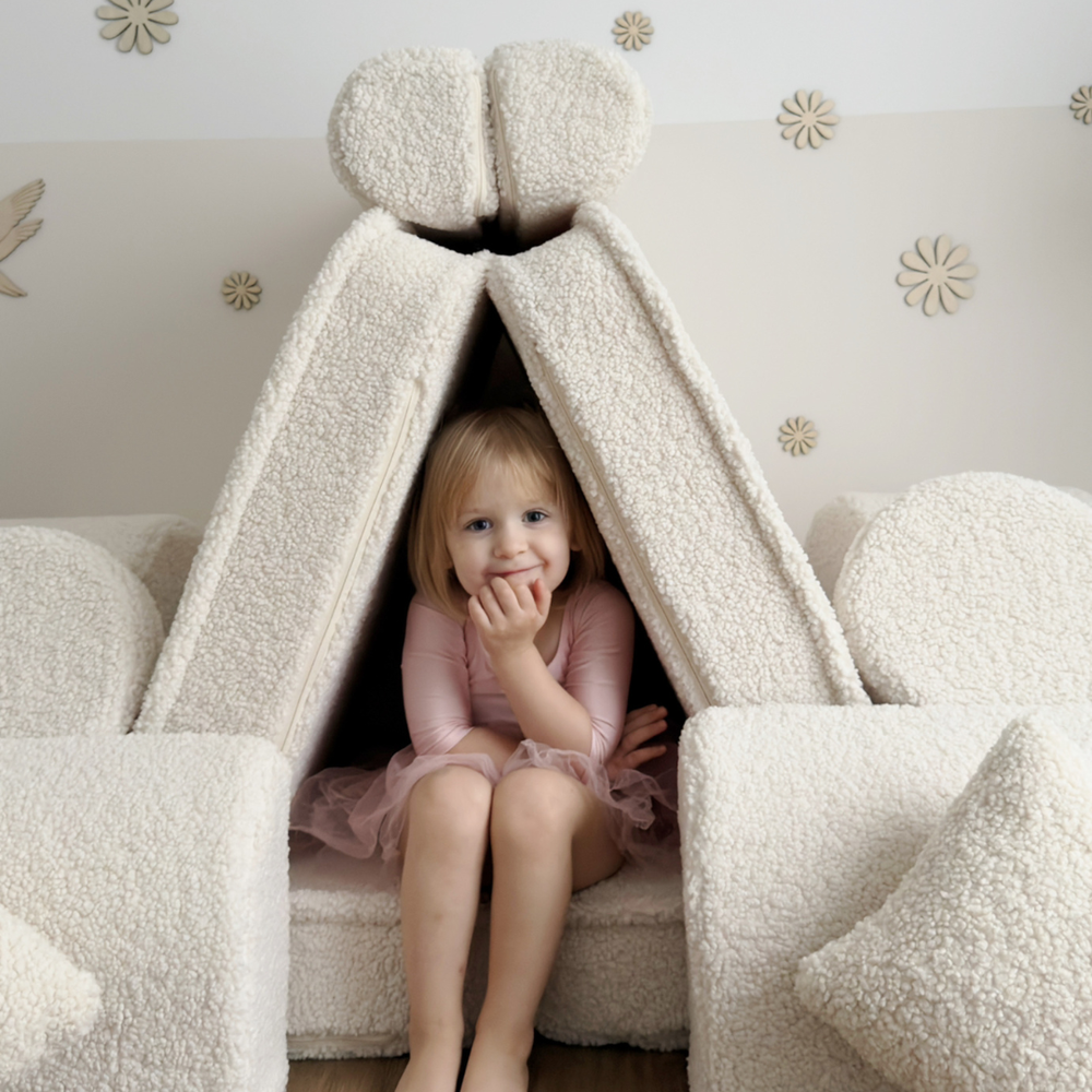 MeowBaby Bearly Play Sofa Max – Modular Kids Play Couch | 14 Pieces