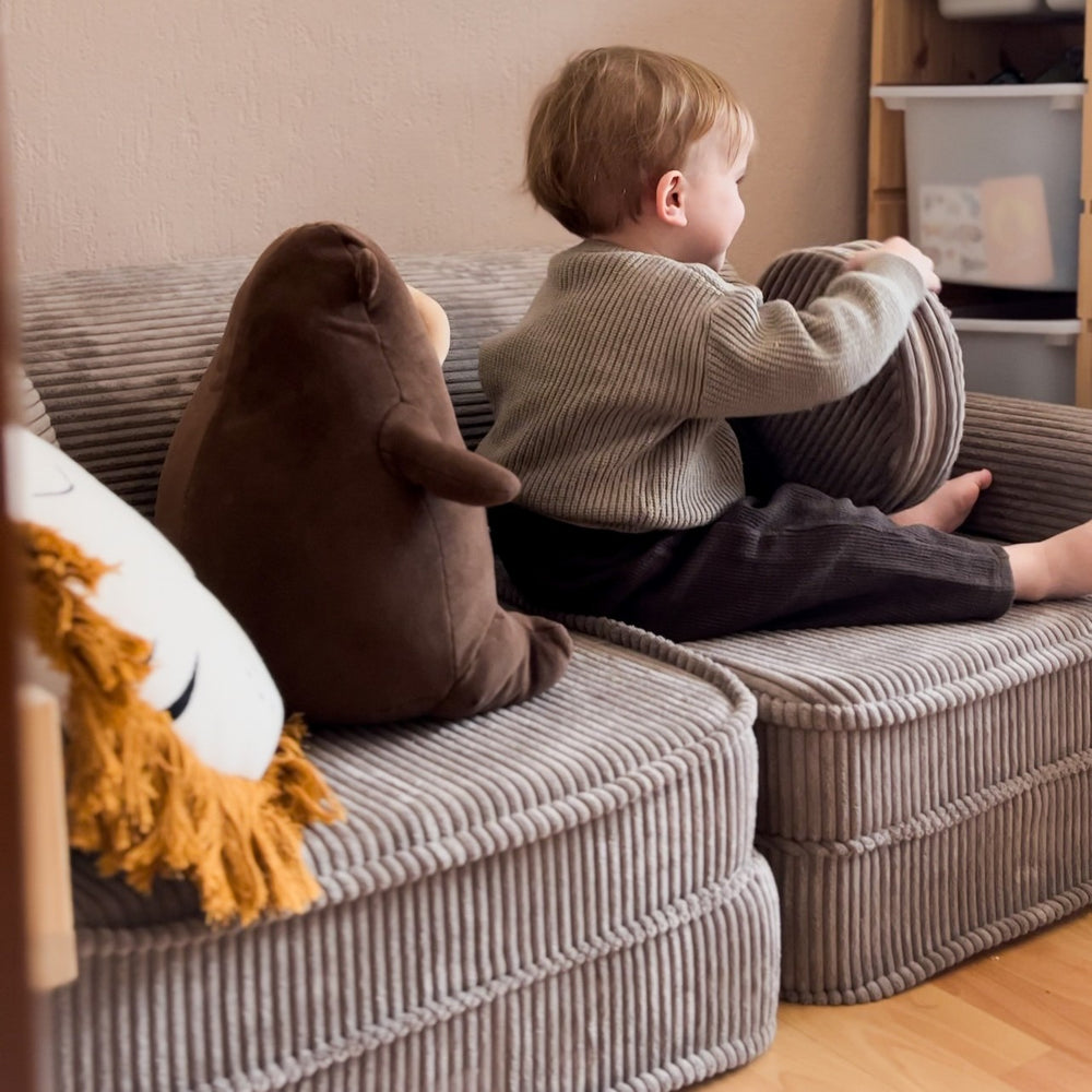 MeowBaby Kids Play Sofa Plus | Modular Kids Play Couch | 12 Pieces