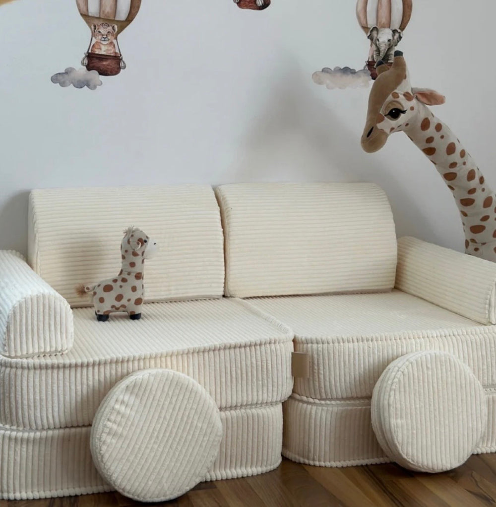MeowBaby Kids Play Sofa Plus | Modular Kids Play Couch | 12 Pieces