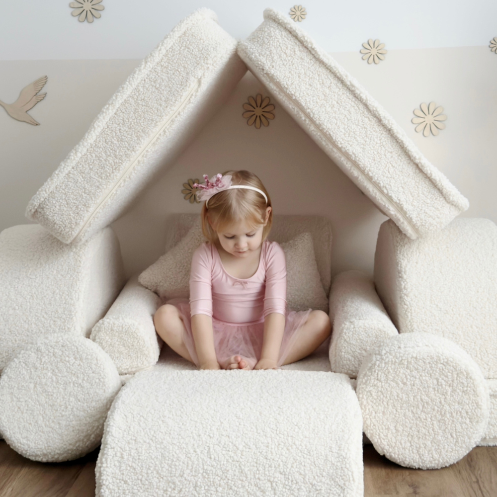 MeowBaby Bearly Play Sofa Max – Modular Kids Play Couch | 14 Pieces