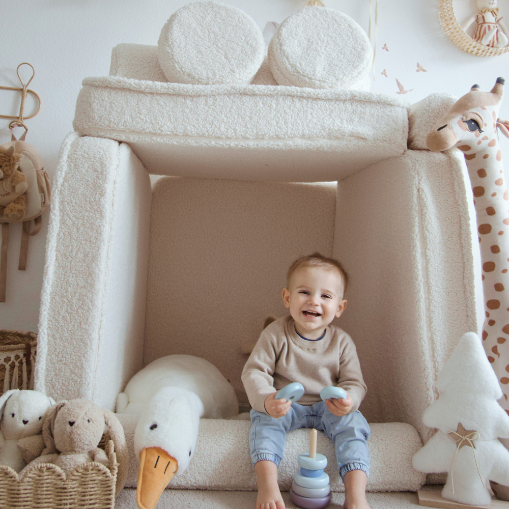 MeowBaby Bearly Kids Play Sofa - Modular Play Couch | 10 Pieces