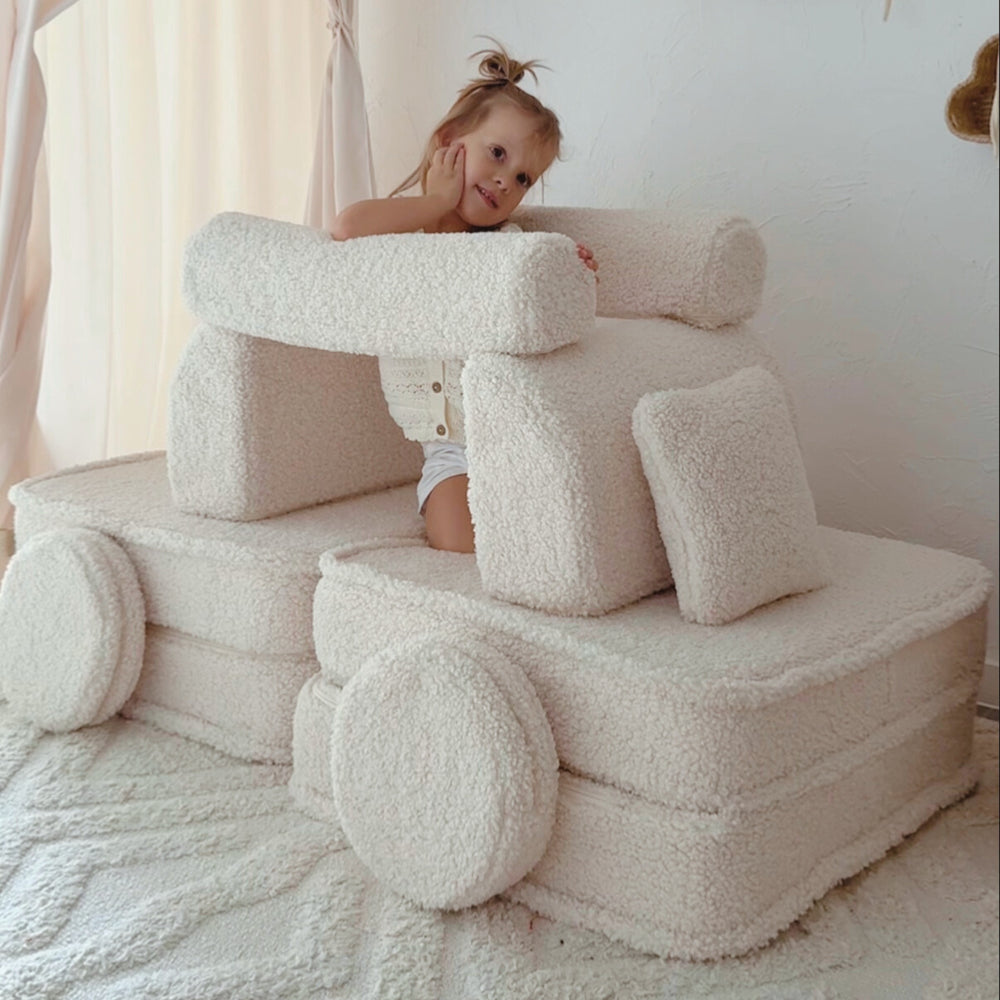 MeowBaby Bearly Play Sofa Plus – Kids Modular Play Couch | 12 Pieces